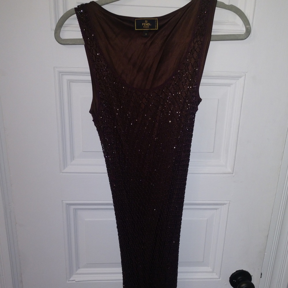 Fendi Burgundy Slip
